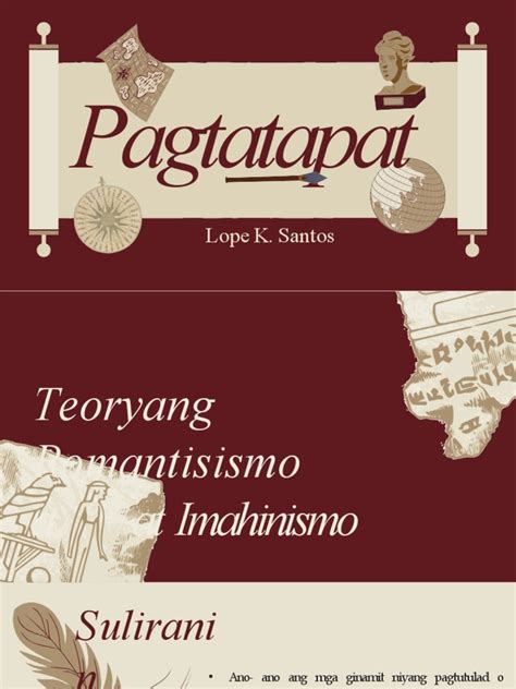 Pagtatapat ni Lope K. Santos .
